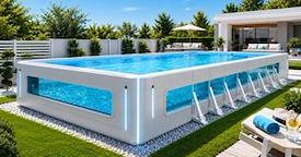 As piscinas de quintal modernas estão em alta: dê uma vista de olhos!