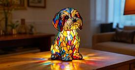 This Stained Glass Lamp Makes Dog Lovers’ Hearts Beat Faster