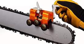 Sharpen your chainsaw in 10 seconds without removing the chain.